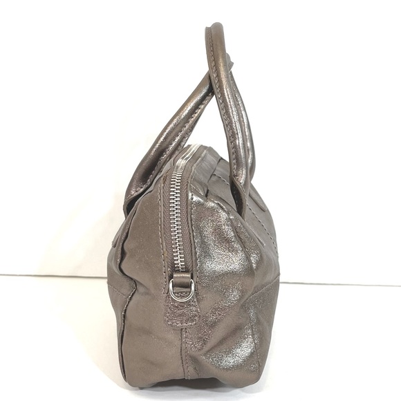 FURLA Silver Leather Mini Satchel Handbag - Picture 2 of 7